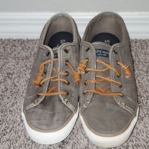 Womens Sperrys Canvas Shoes